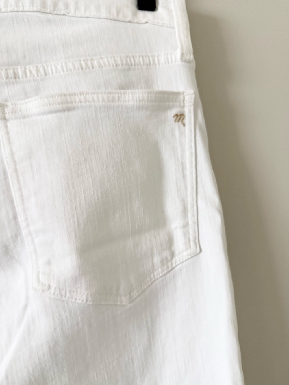 Madewell White Women's High-Rise Stovepipe Jeans Size 28 - Picture 4 of 8
